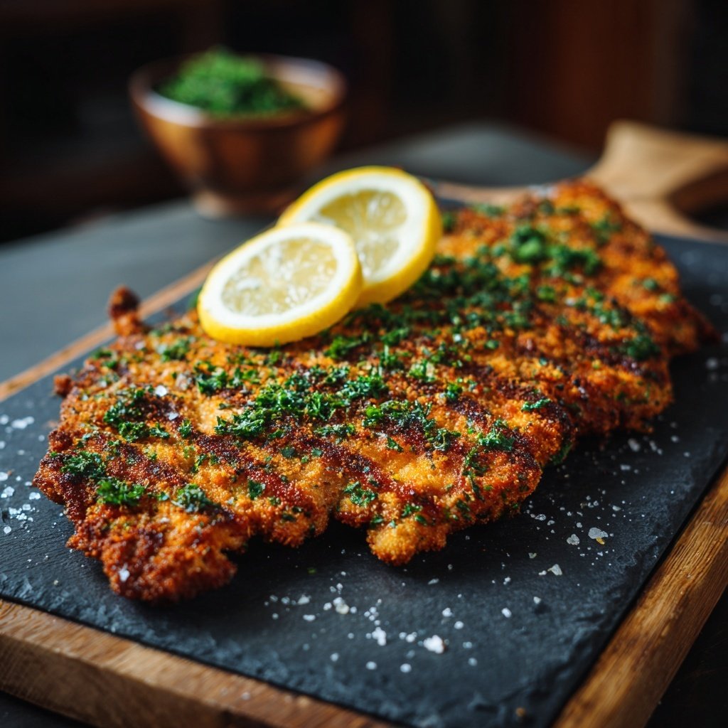 Gegrilltes Putenschnitzel Mit Kräuterkruste