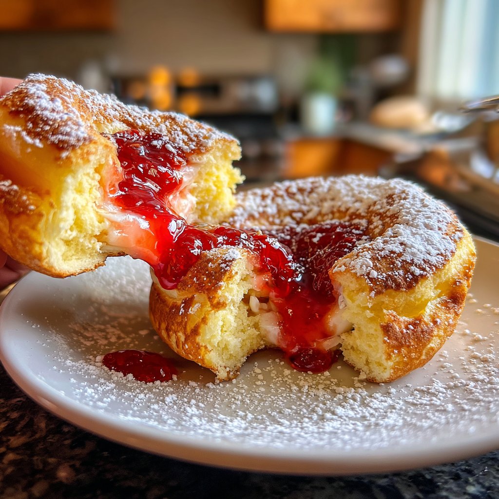 Pfannkuchen mit Marmelade