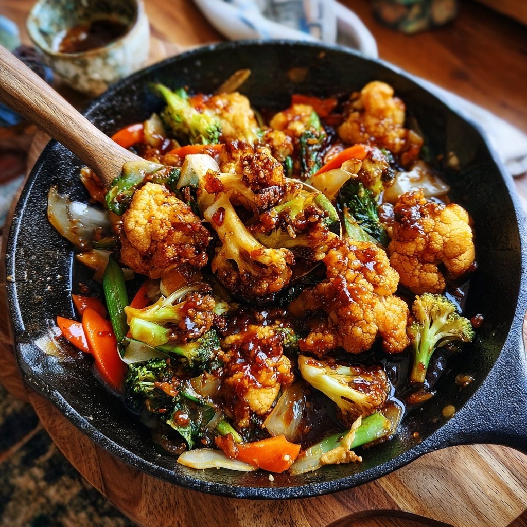 Blumenkohl Pfanne Asiatisch