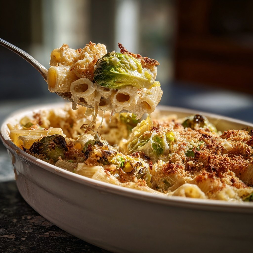 Rigatoni mit Rosenkohl