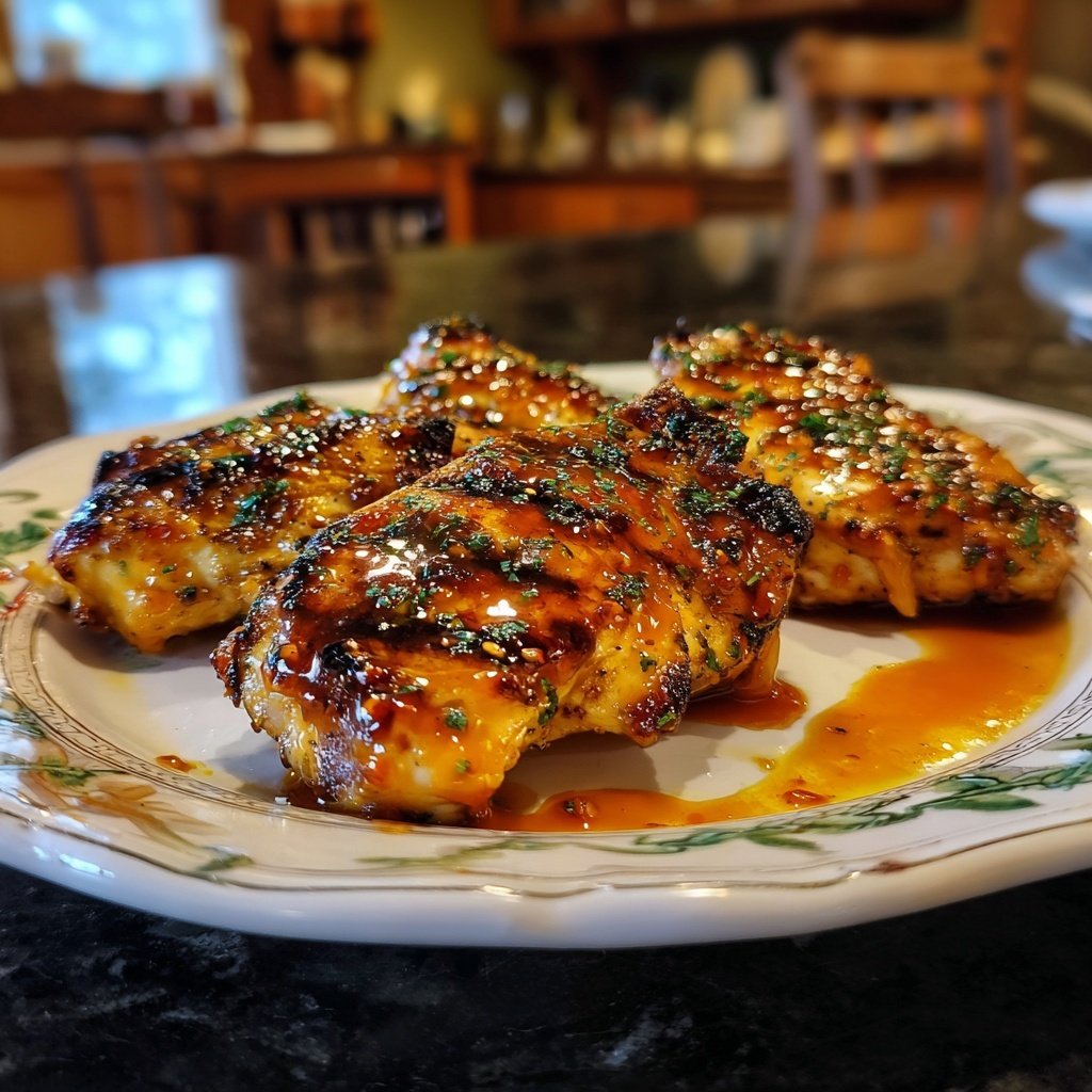 Gegrillte Hähnchenbrust Mit Honig Chili