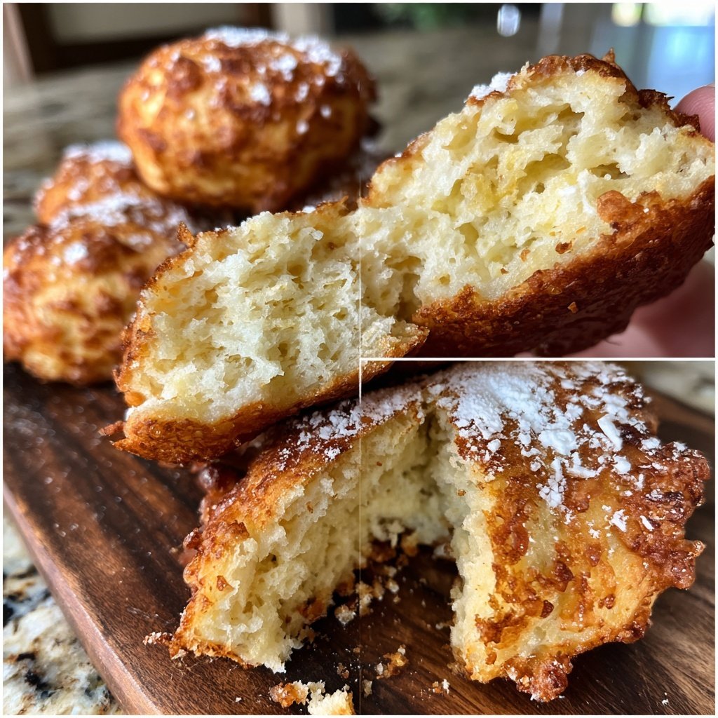 Quarkbällchen mit Joghurtteig