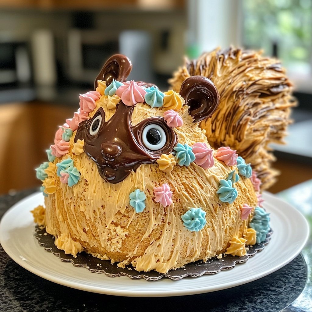 Eichhörnchen Kuchen Modelado Paso a Paso