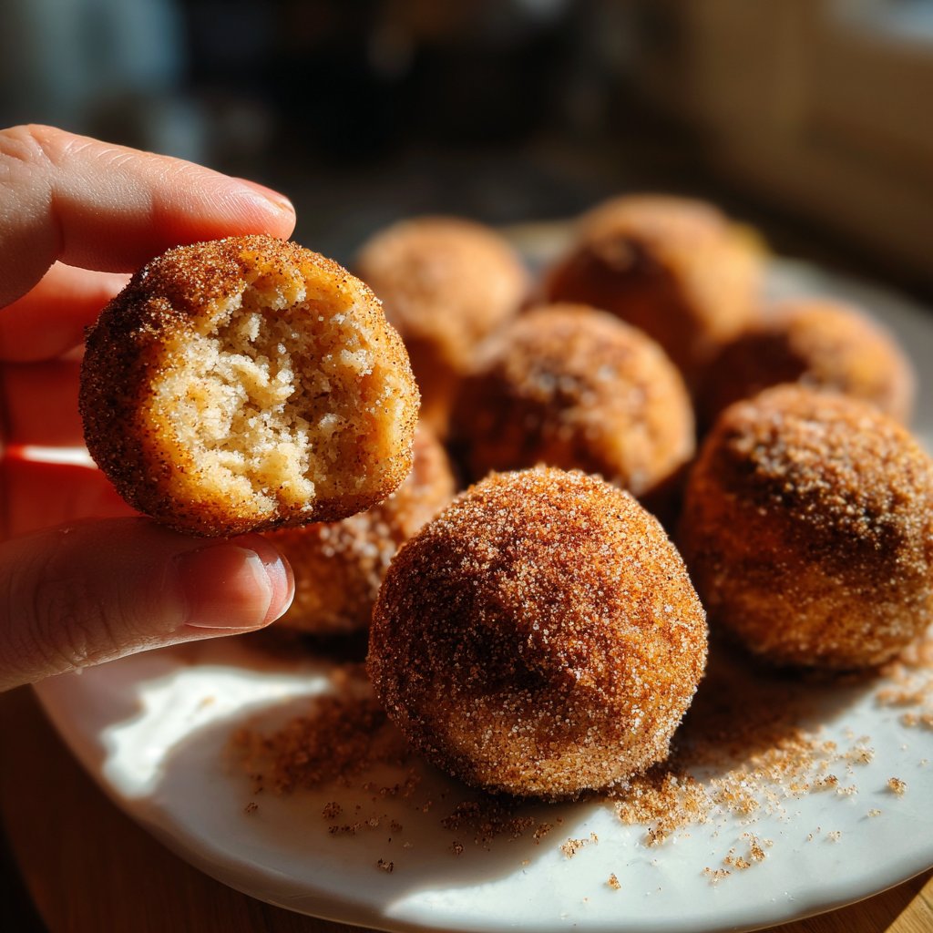 Quarkbällchen mit Zimt-Zucker