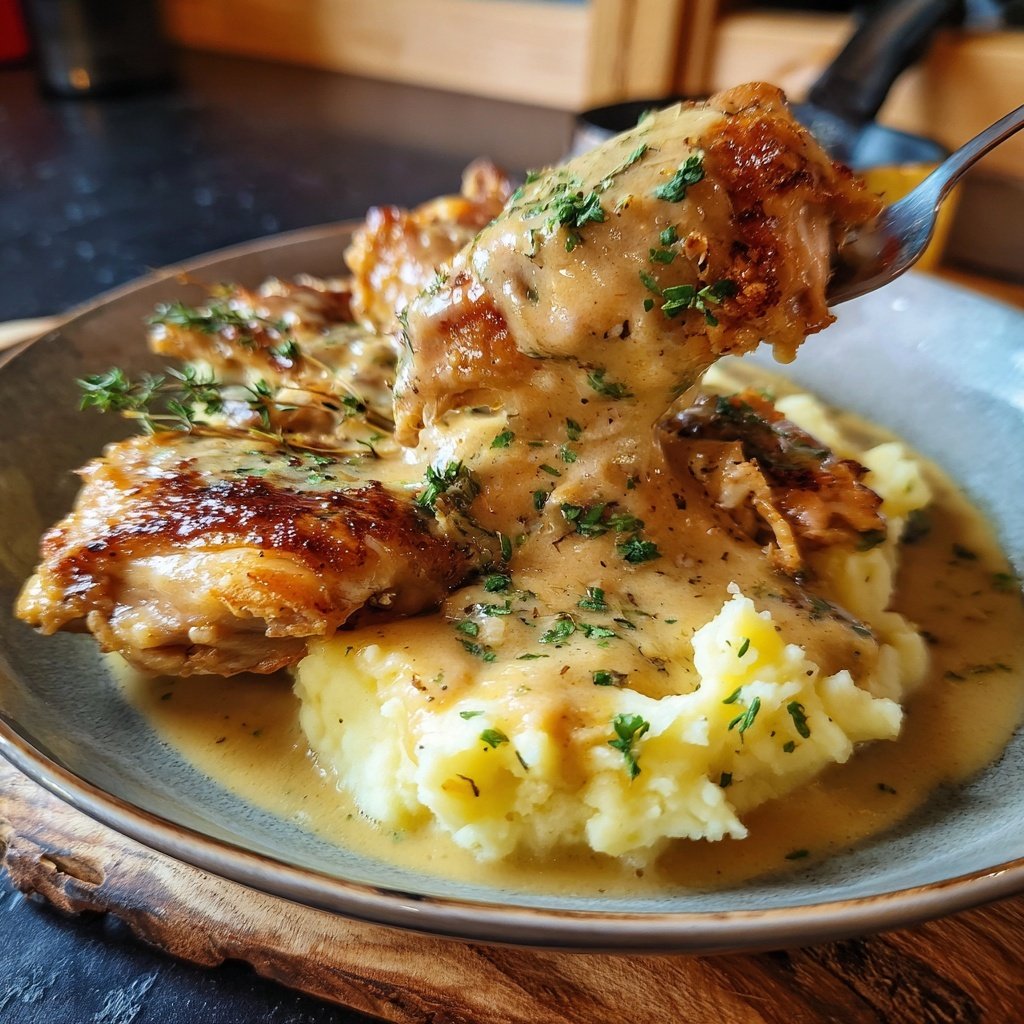 Hausmannskost Cremiges Hähnchen mit Kartoffelpüree