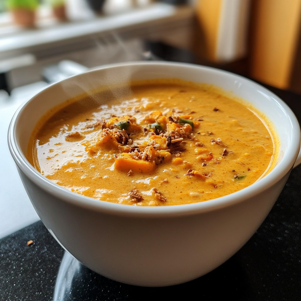 Kürbissuppe cremig vegan