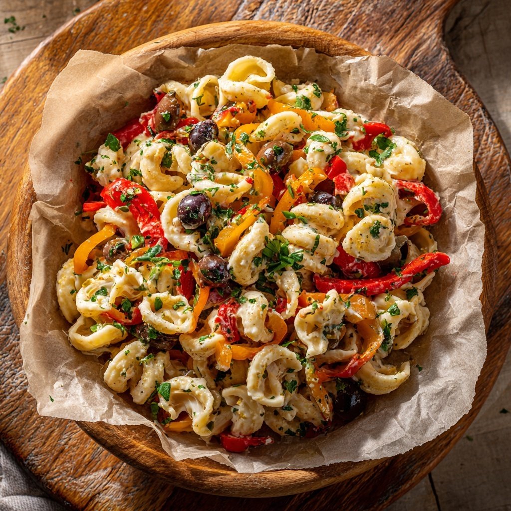 Mediterraner Nudelsalat Cremig