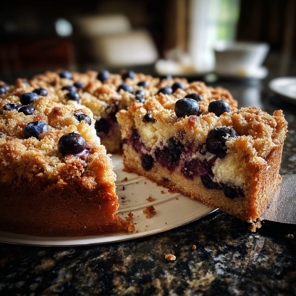 Streuselkuchen Mit Heidelbeeren Und Vanille