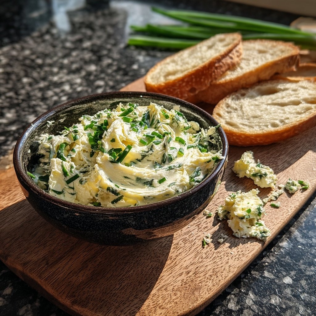 Kräuterbutter Mit Knoblauch Und Schnittlauch