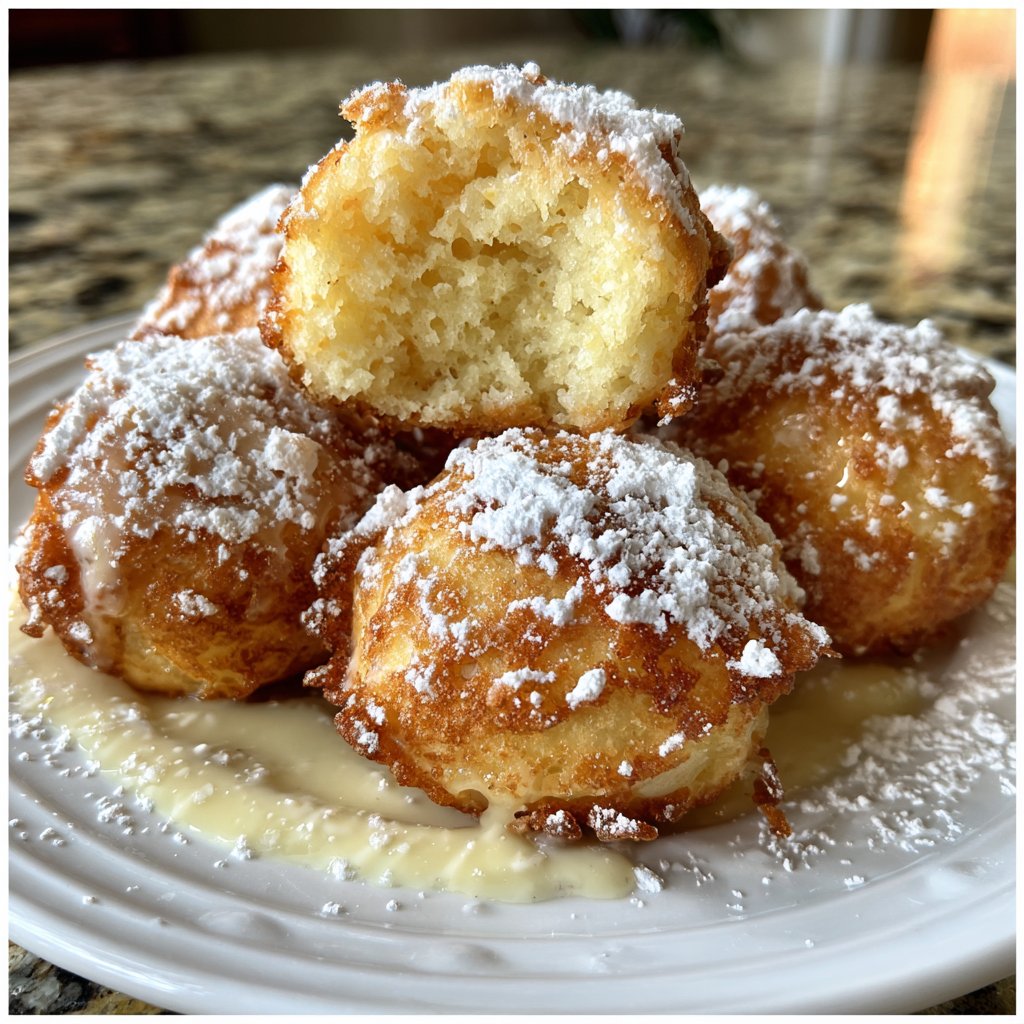 Quarkbällchen mit Vanillearoma
